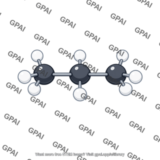 Propane molecule