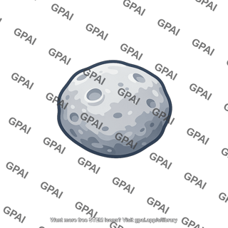 Asteroid cratered