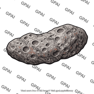 Cratered asteroid