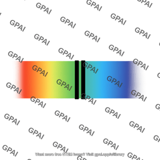 Split spectral line