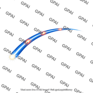 Curved radio jet
