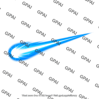 Meteor blue white fireball