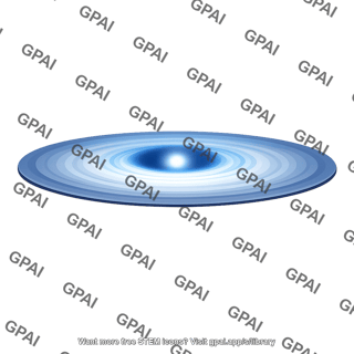Accretion disk blue gray