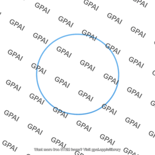 Blue circle outline