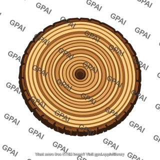 Tree ring cross section