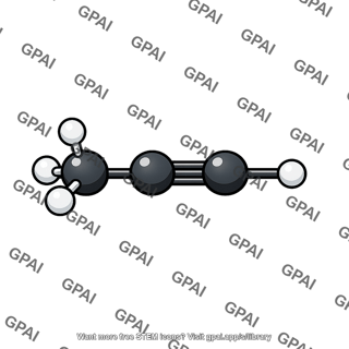 Methylacetylene molecule