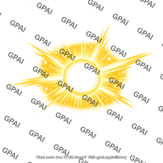 Stylized sun