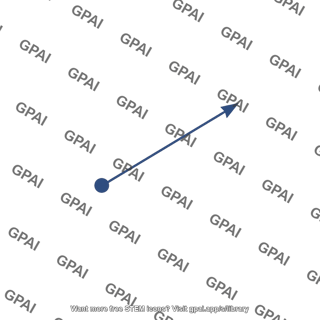 Radial distance arrow