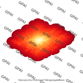 Hydrogen alpha emission region