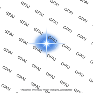 Glowing blue star