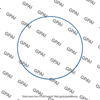 Blue circle outline