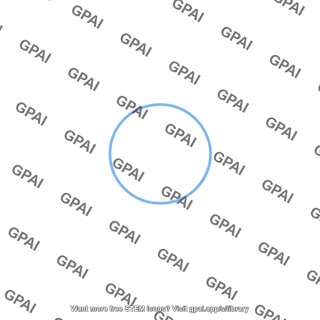 Blue circle outline