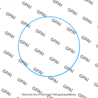 Blue circle outline