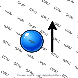 Free electron spin up