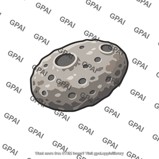 Cratered asteroid