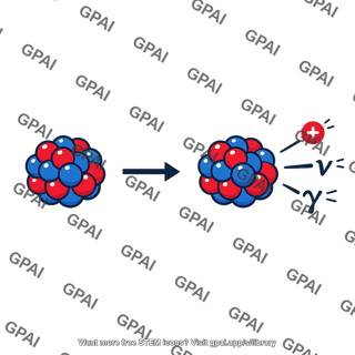 Beta plus decay nuclear icon