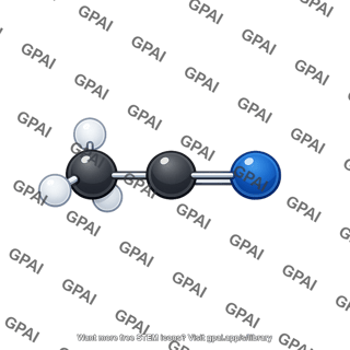 Methyl cyanide molecule