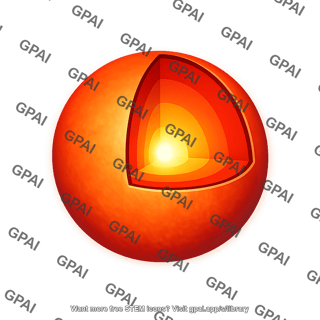 Low mass star cutaway