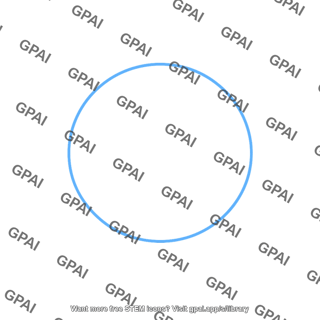 Blue circle outline