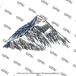 Snowy mountain peak