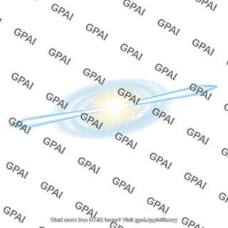 Active galaxy with jets