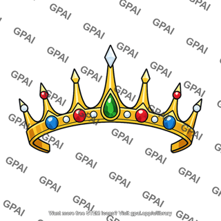 Jeweled golden crown
