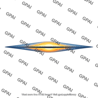 Galaxy disk edge on