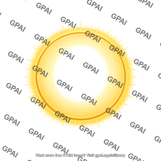 Glowing sun ring