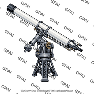 Refracting telescope equatorial mount