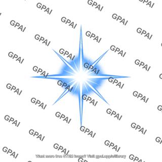 Blue starburst