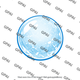 Water ice sphere