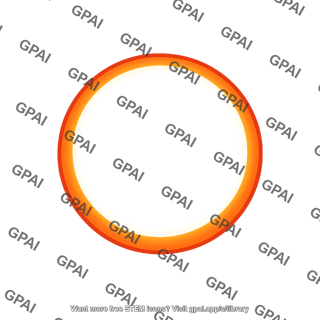 Glowing orange ring