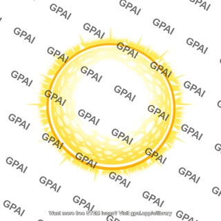 Stylized sun