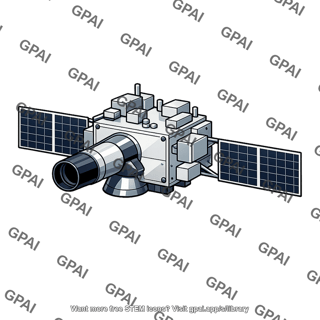 Satellite with telescope