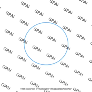 Blue circle outline