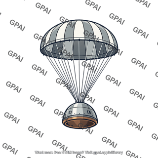 Atmospheric probe parachuting