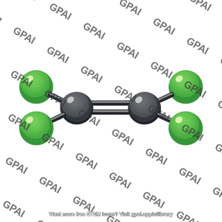 Tetrachloroethylene molecule