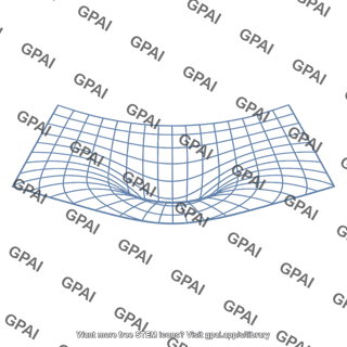 Curved spacetime grid