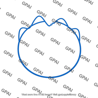 Stylized animal head outline
