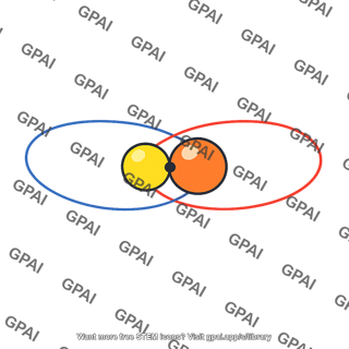 Spectroscopic binary star schematic orbit