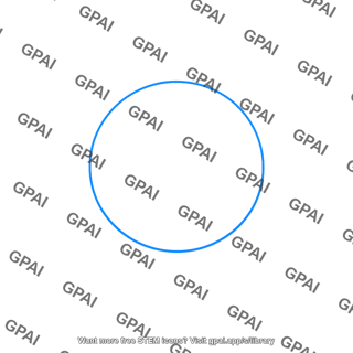 Blue circle outline