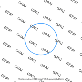 Blue circle outline