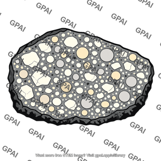 Allende meteorite interior