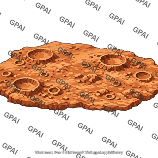 Martian surface craters