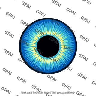 Eye iris and pupil