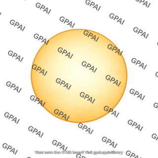 Less luminous supergiant star