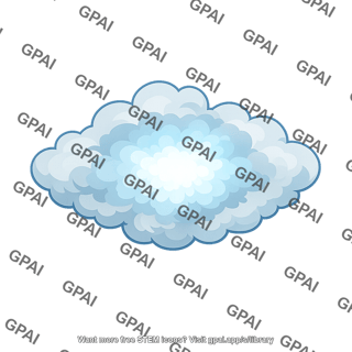 Stylized cloud