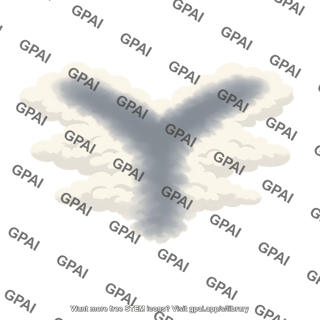Y shaped cloud feature