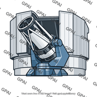 Astronomical telescope in observatory