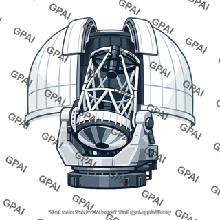 Reflecting telescope in dome